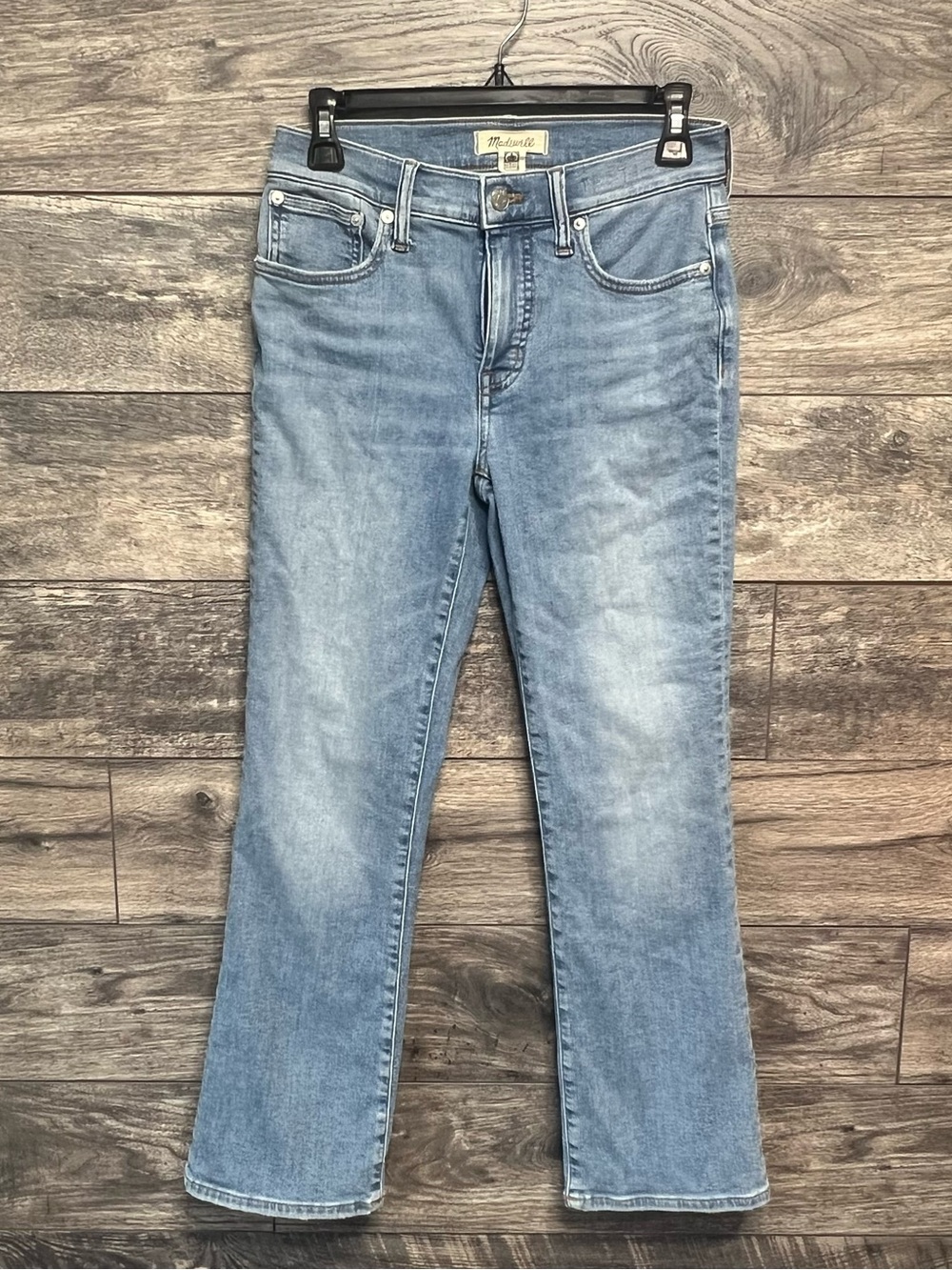Madewell Rinse Kick Out Jeans Women’s Size 25 Light Wash Cropped Flare Denim